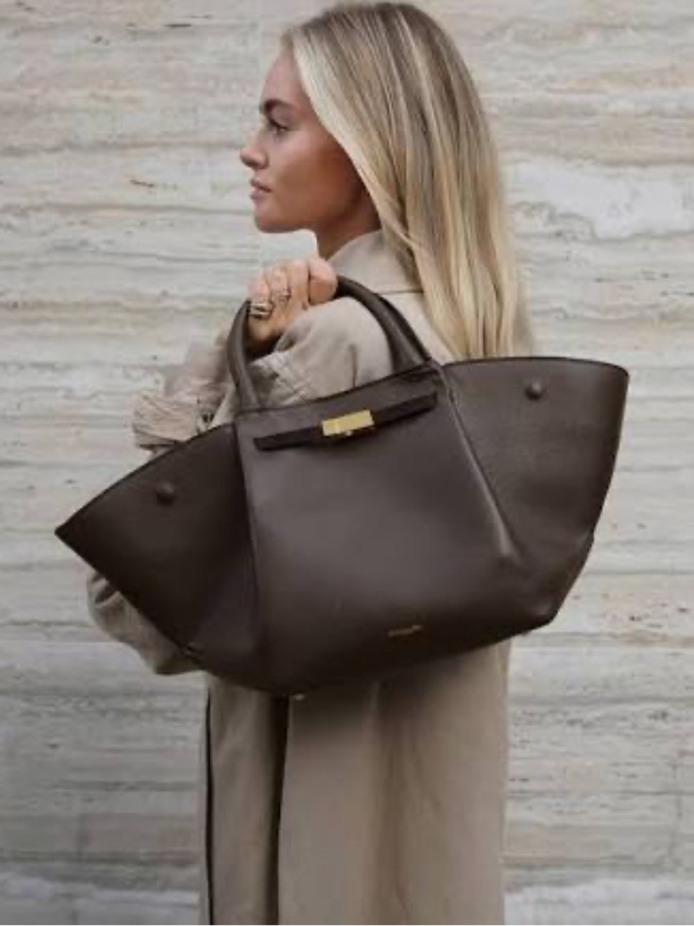 DeMellier x Claire Rose Limited Edition New York Midi Bag | Chocolate Brown